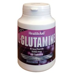 H aid l-glutamine 500mg 60tbs