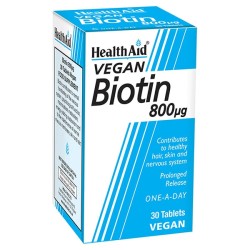 Health Aid Biotin 800mg 30tabs
