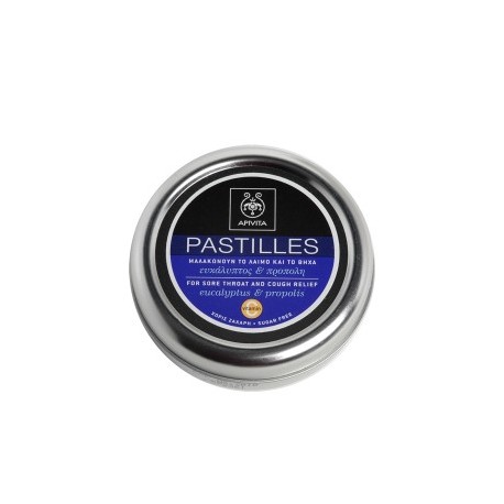 APIVITA - PASTILLES Pastilles for Sore Throat and Cough Relief with eucalyptus & propolis 45g