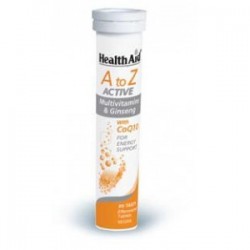 HEALTH AID - A-Z ACTIVE MULTI+GINSENG Multivitamins & ginseng with CoQ10 20 tabs