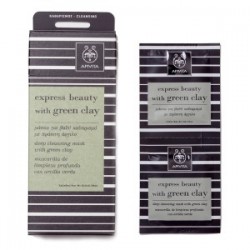 APIVITA - EXPRESS BEAUTY Deep Cleansing Mask with green clay 2x8ml