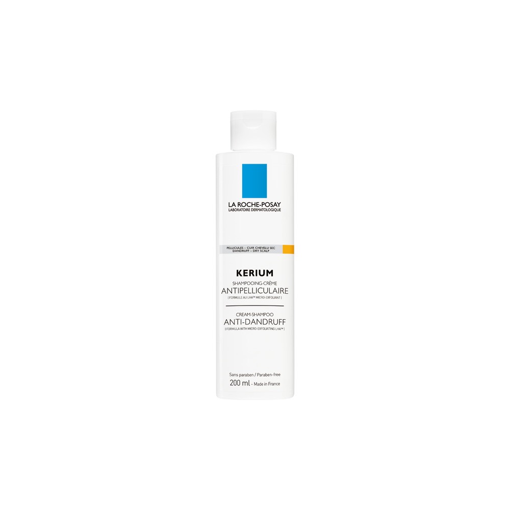 LA ROCHE POSAY - KERIUM DRY DANDRUFF Anti-Dandruff Cream Shampoo, 200 ml bottle LA ROCHE POSAY - KERIUM DRY DANDRUFF Anti-Dandruff Cream Shampoo, 200 ml bottle