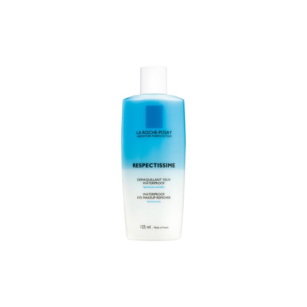 LA ROCHE POSAY - RESPECTISSIME WATERPROOF EYE MAKE-UP REMOVER Paraben-free waterproof eye make-up remover, 125ml PP bottle