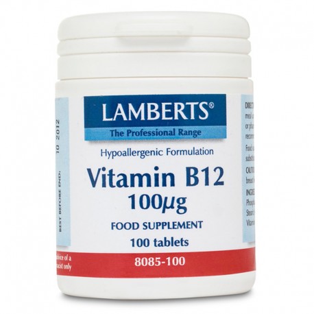 Lamberts - Vitamin B12 100mcg, 100 Tablets