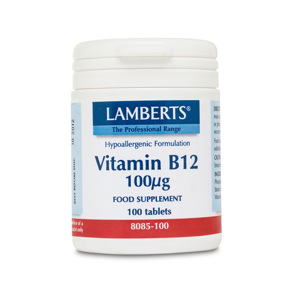 Lamberts - Vitamin B12 100mcg, 100 Tablets