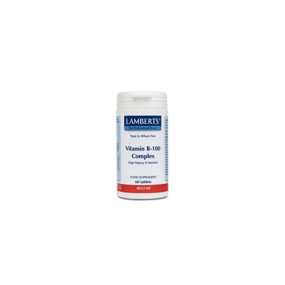 Lamberts - VITAMIN B-100 COMPLEX, 60TABS Lamberts - VITAMIN B-100 COMPLEX, 60TABS