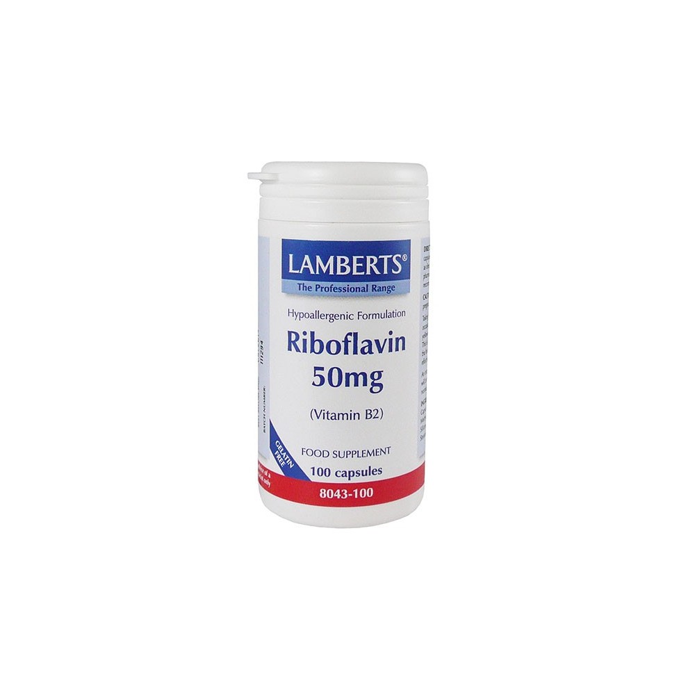 Lamberts - VITAMIN B-2 50MG 100CAPS (RIBOFLAVIN)