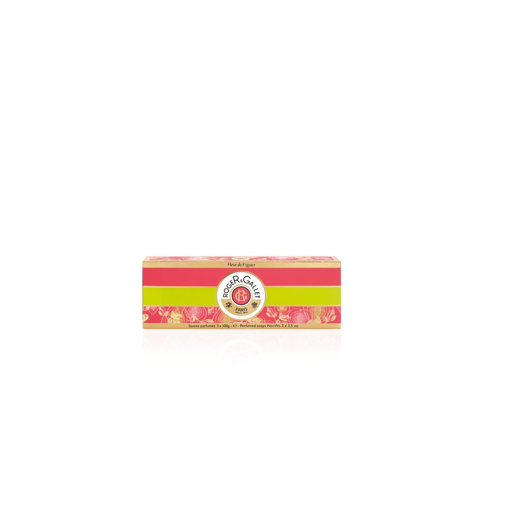 ROGER & GALLET - FLEUR DE FIGUIER PERFUMED SOAP - COFFRET, 3x100gr