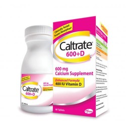 PFIZER - Caltrate 600 + D Calcium Dietary Supplement With Vitamin D, 60caps.