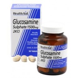 HEALTH AID - GLUCOSAMINE Sulphate 2Kcl 1.5gr, 30 tabs