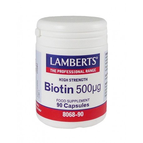 Lamberts - Biotin 500 Mcg, 90Caps