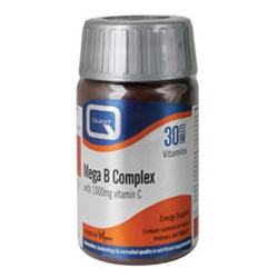 Quest - Mega B-Complex (b-complex 50mg + C 1000mg), 30tabs