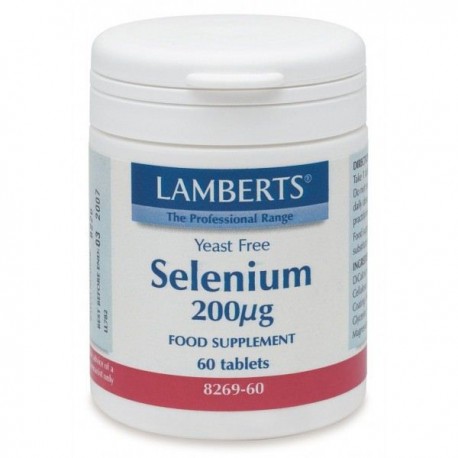 Lamberts - Selenium 200mcg, 60 tabs
