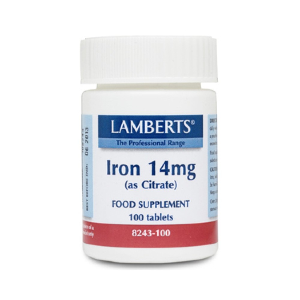 Lamberts - IRON 14MG, 100 TABS