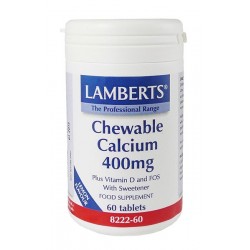 Lamberts - Chewable Calcium 400Mg, 60 Tabs