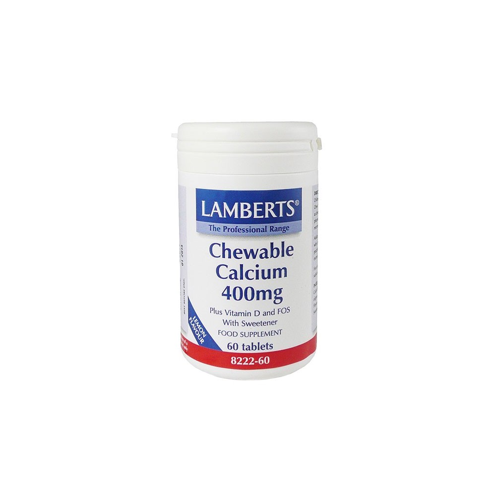 Lamberts - Chewable Calcium 400Mg, 60 Tabs