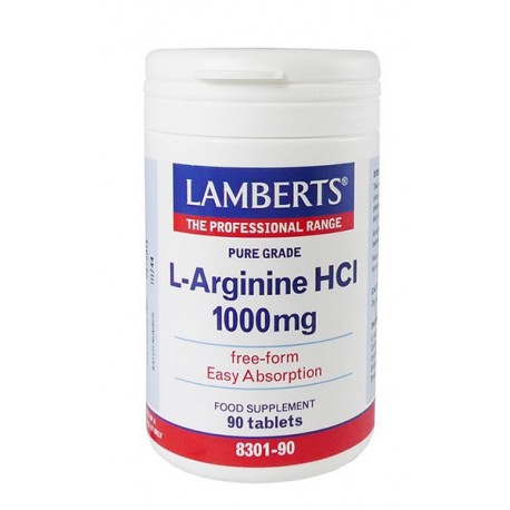 Lamberts - L-Arginine 1000mg, 90 Tabs