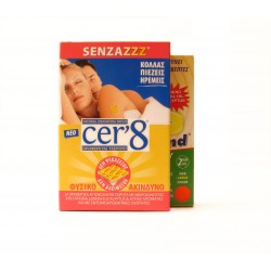Vican CER' 8  Senzazzz για Ενήλικες, 24 Εντομοαπωθητικά Αυτοκόλλητα Τσιρότα + Δώρο Αντικουνουπικό Αδιάβροχο Βραχιόλι (Size M/L)