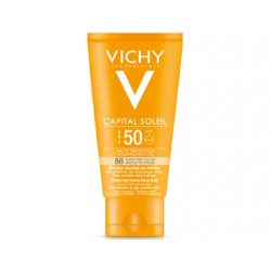 VICHY CAPITAL SOLEIL Λεπτόρρευστη κρέμα για ΜΑΤ αποτέλεσμα SPF50+ ME ΧΡΩΜΑ, 50ml