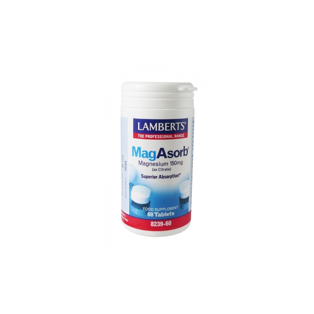 Lamberts - Mag Asorb, 60 / 180 Tabs - 60 TABLETS