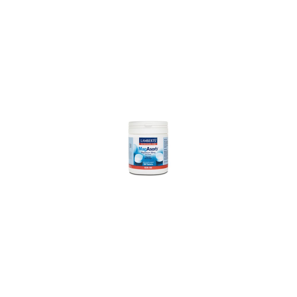 Lamberts - Mag Asorb, 60 / 180 Tabs - 180 TABLETS Lamberts - Mag Asorb, 60 / 180 Tabs - 180 TABLETS