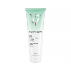 VICHY NORMADERM 3 σε 1 Απολέπιση + Καθαρισμός + Μάσκα 125ml