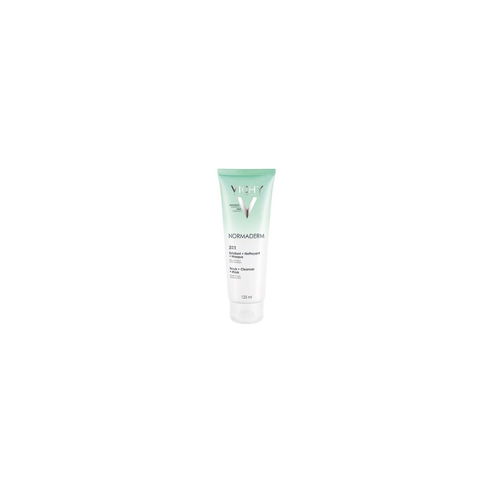 VICHY NORMADERM 3 σε 1 Απολέπιση + Καθαρισμός + Μάσκα 125ml VICHY NORMADERM 3 σε 1 Απολέπιση + Καθαρισμός + Μάσκα 125ml