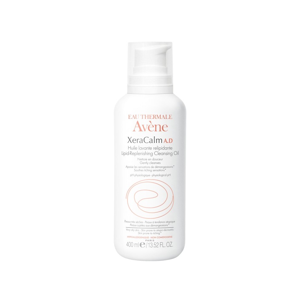 AVENE - Eau Thermale XERACALM A.D. Huile Lavante Relipidante, 400ml