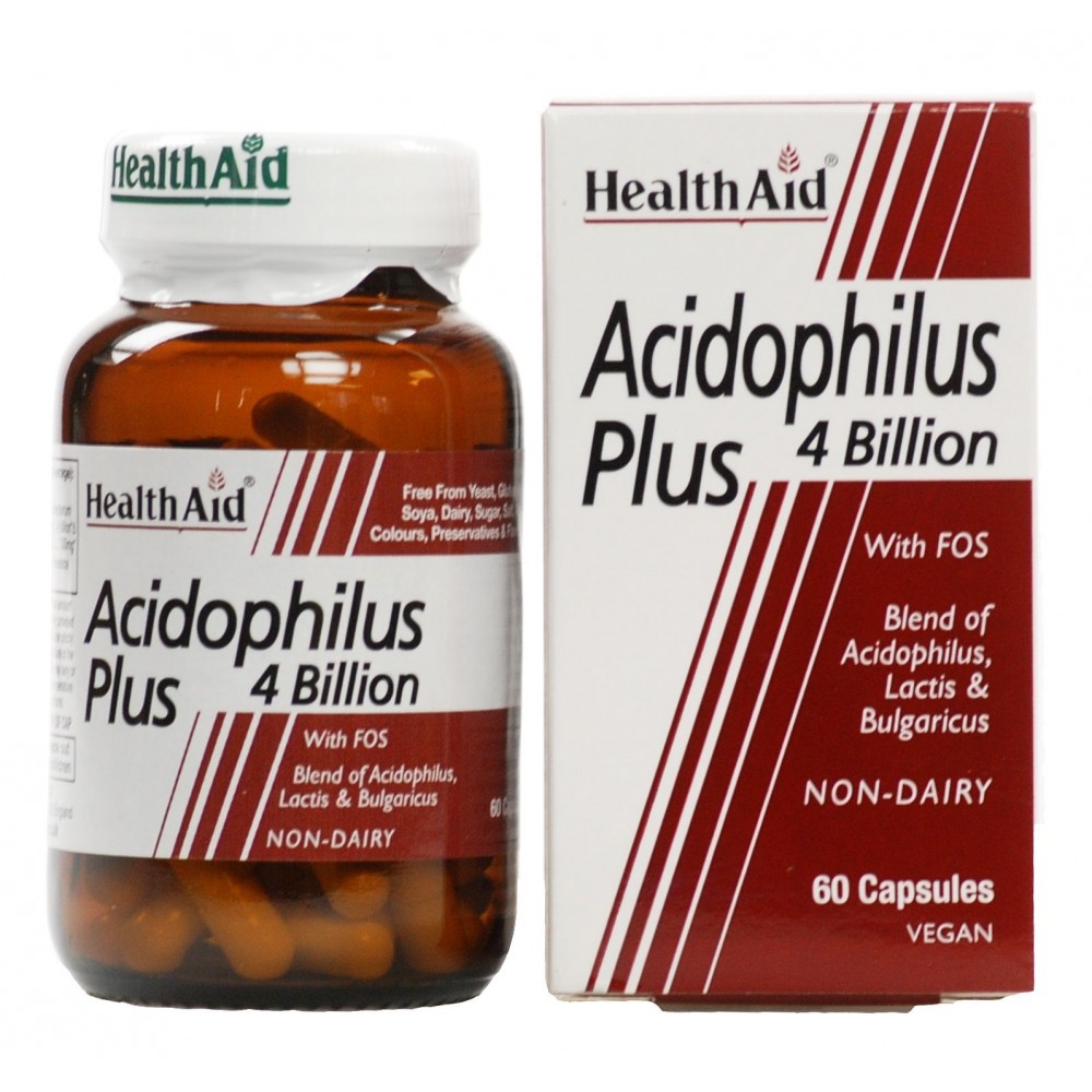 HEALTH AID - Acidophilus Plus, 60Caps