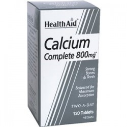 Health aid - Balanced Calcium Complete 800mg tablets 120s
