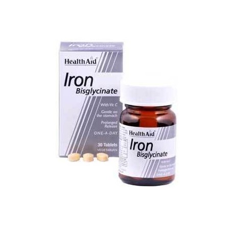 HEALTH AID - IRON bisglycinate 30mg, 30 tabs