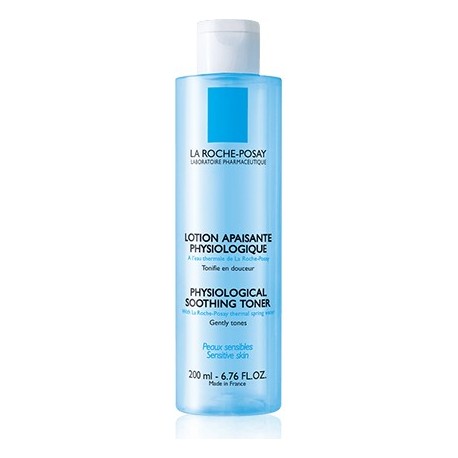 LA ROCHE POSAY - PHYSIOLOGICAL SOOTHING TONER Gentle, paraben-free toner, Clear blue PET 200ml capsule bottle