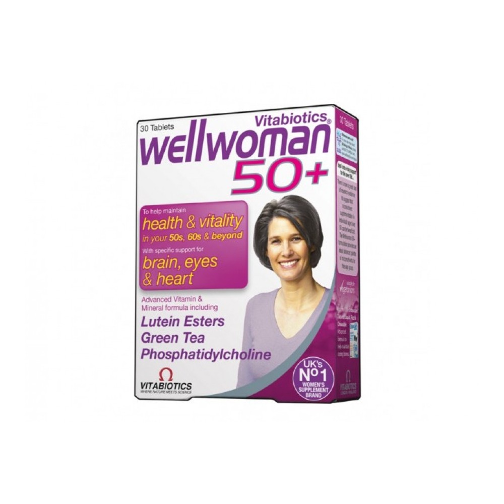 Vitabiotics - Wellwoman 50+, 30tabs (Συμπλήρωμα Διατροφής για Γυναίκες άνω των 50 ετών)