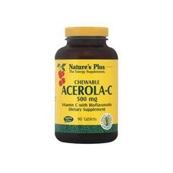 Nature's Plus Acerola-C Complex 500 mg 90 chewable tabs