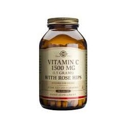 SOLGAR VITAMIN C WITH ROSE HIPS 1500MG 90TBS