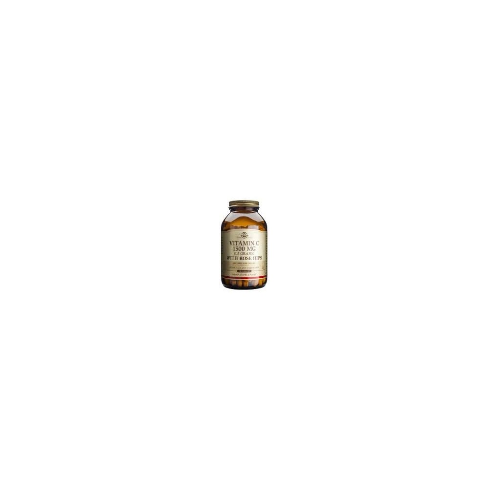 SOLGAR VITAMIN C WITH ROSE HIPS 1500MG 90TBS