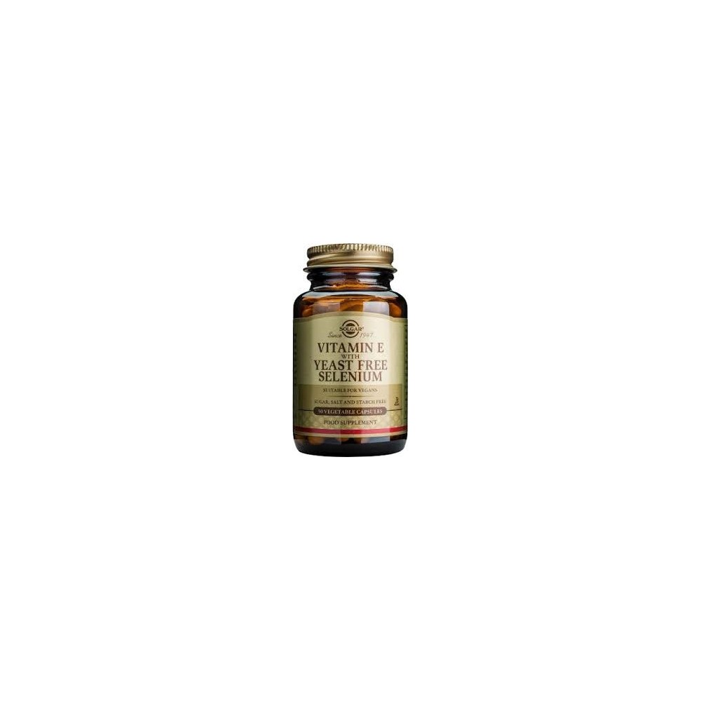 Solgar Vitamin E with yeast free Selenium 100 veg.caps