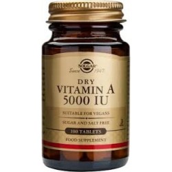 Solgar Dry Vitamin A 5000 IU 100 tabs