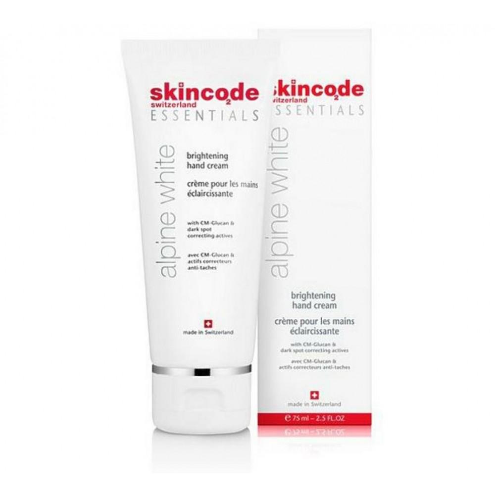 Skincode Alpine white brightening hand cream 75m