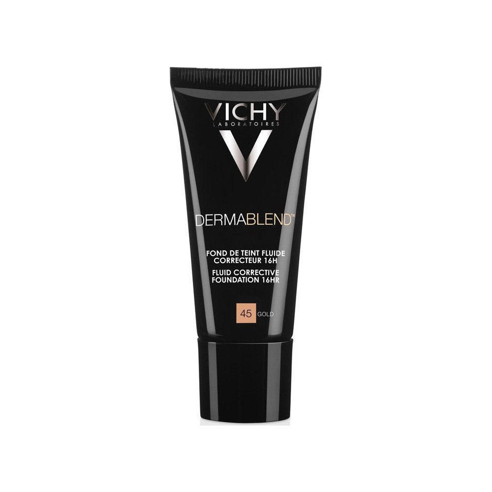 VICHY DERMABLEND CORRECTIVE FOUNDATION Corrects minor to moderate skin imperfections. Available in 5 shades. - GOLD
