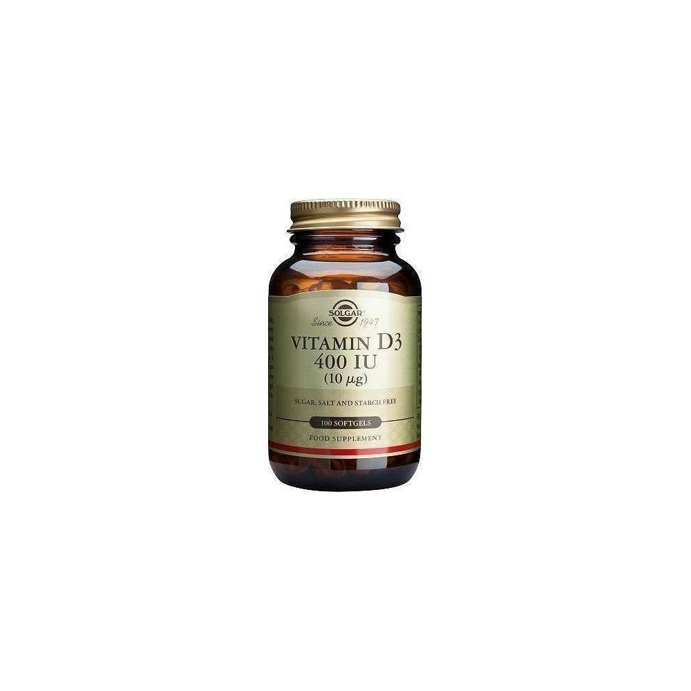 Solgar Vitamin D3 400 IU 100 softgels Solgar Vitamin D3 400 IU 100 softgels