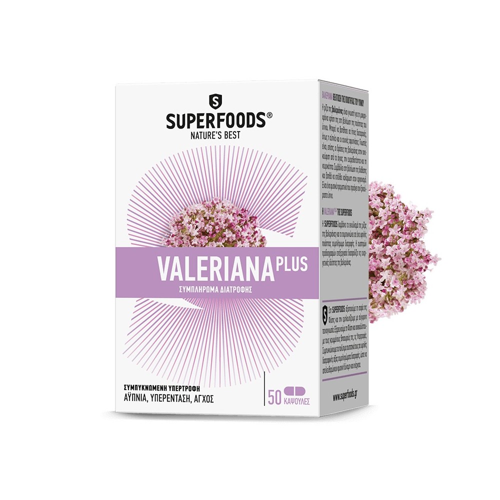 SUPERFOODS - Valeriana Plus 300mg 50caps