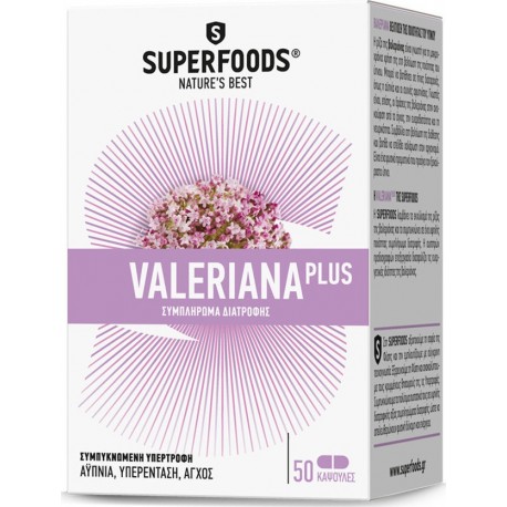SUPERFOODS - Valeriana Plus 300mg 50caps