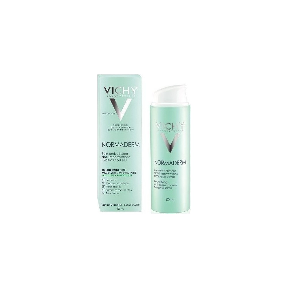 VICHY NORMADERM Κρέμα Ημέρας Για επιδερμίδα με ατέλειες 24ωρη Ενυδάτωση 50ml