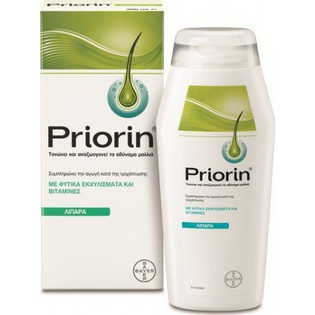 PRIORIN - Shampoo (Oily hair) for hair loss, 200ml