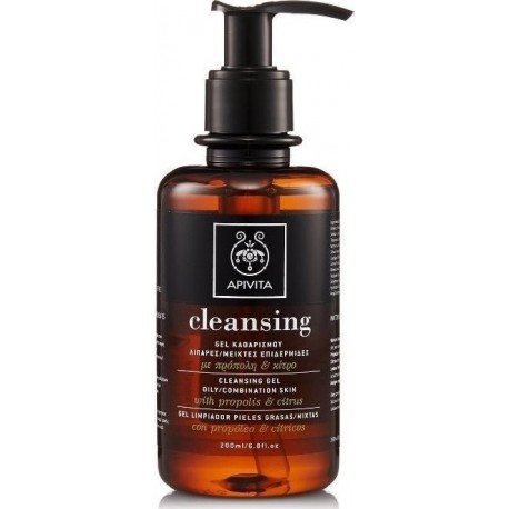 APIVITA - CLEANSING Cleansing Gel for Oily/Combination Skin with citrus & propolis 200ml