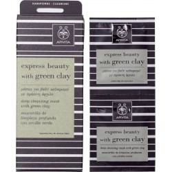 APIVITA - EXPRESS BEAUTY Deep Cleansing Mask with green clay 2x8ml
