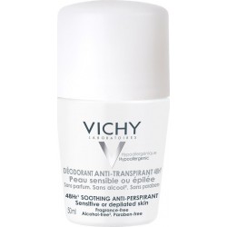 Vichy Deodorant Αποσμητικό Roll-On για Ευαίσθητες Επιδερμίδες