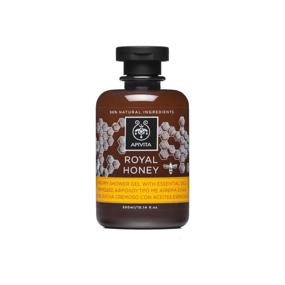 APIVITA - ROYAL HONEY Κρεμώδες Aφρόλουτρο με Aιθέρια Έλαια 300ml