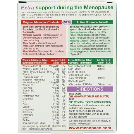 Vitabiotics - MENOPACE Plus, 28 + 28 tabs